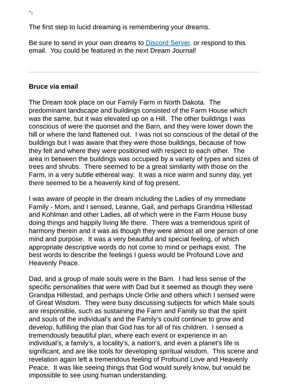 The Dream Journal