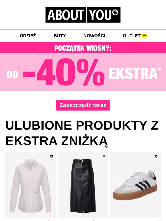 Jeszcze tylko dziś! Do -40% EKSTRA zniżki