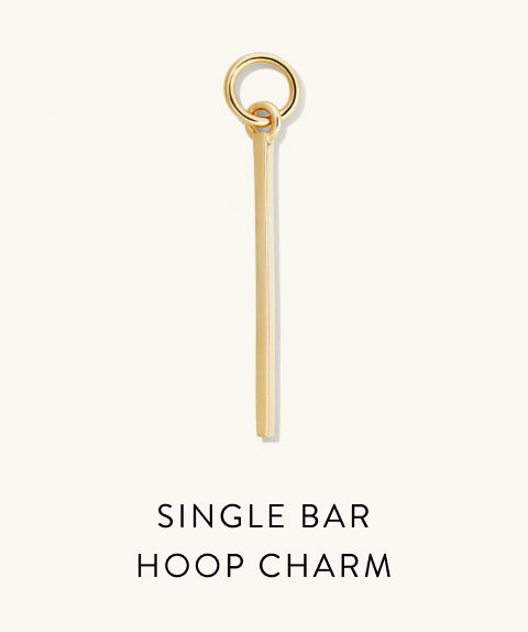 Single Bar Hoop Charm.