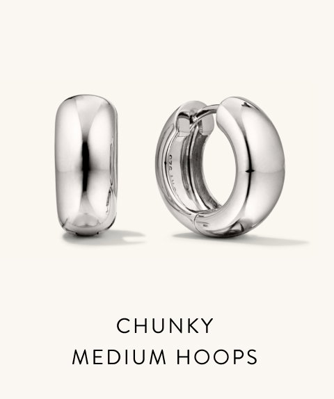 Chunky Medium Hoops.