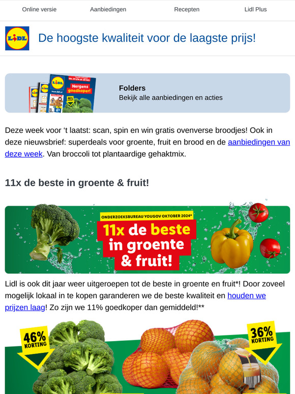 Nergens goedkoper: €0.69 voor een halve kilo broccoli