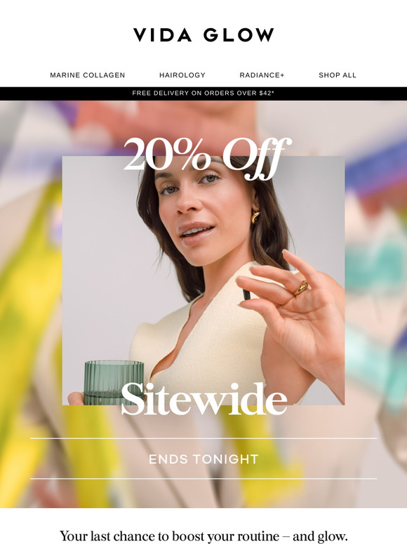 Last chance for 20% off sitewide