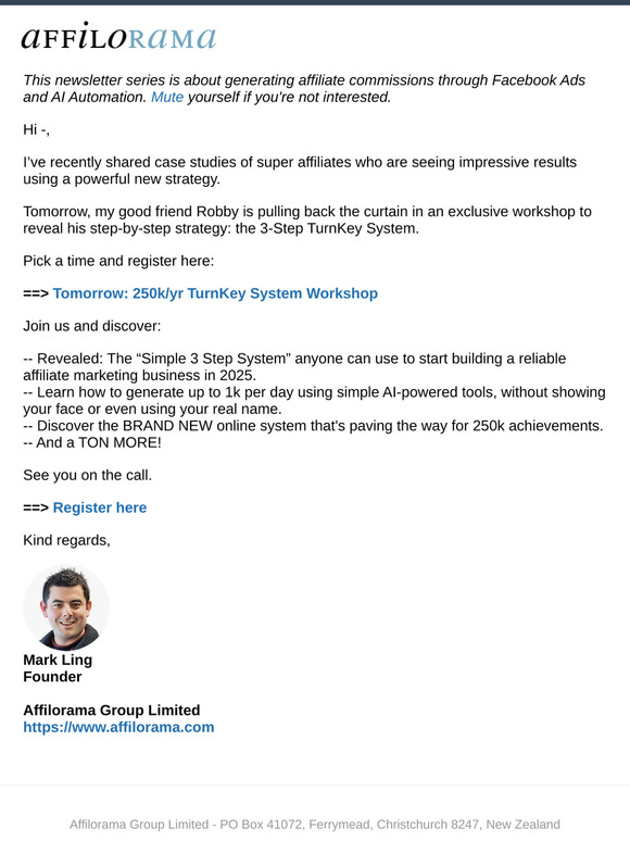 [Tomorrow] High Profit Pathway Workshop