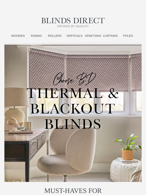 Make your home more energy efficient with thermal and blackout blinds