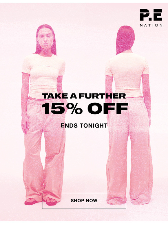 Take a Further 15% Off: Ending Soon!