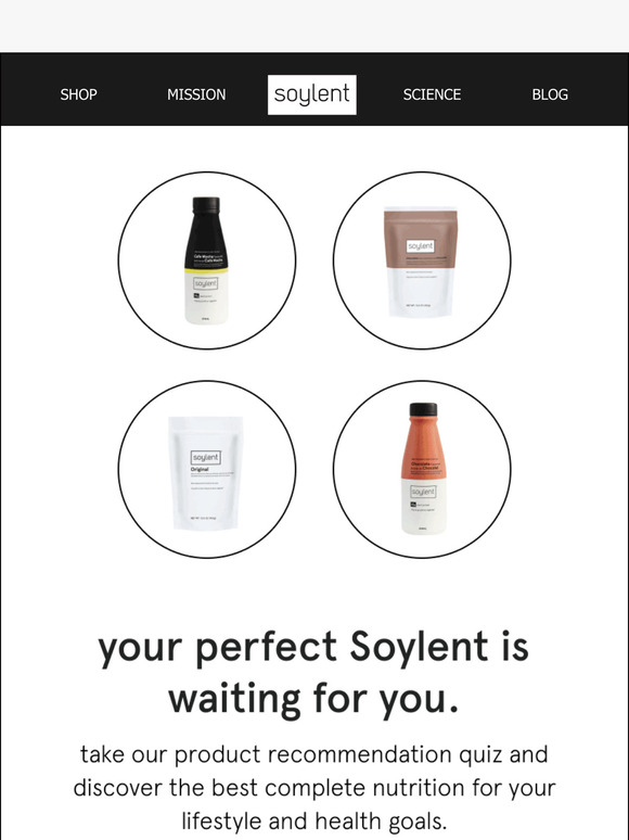 take the quiz. find your perfect match.