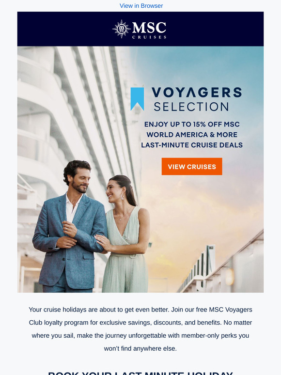 Looking for Cruise Discounts? Join the MSC Voyagers Club