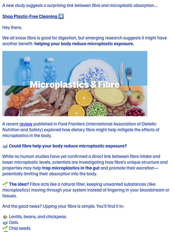 🥗 Could fibre help protect you from microplastics?