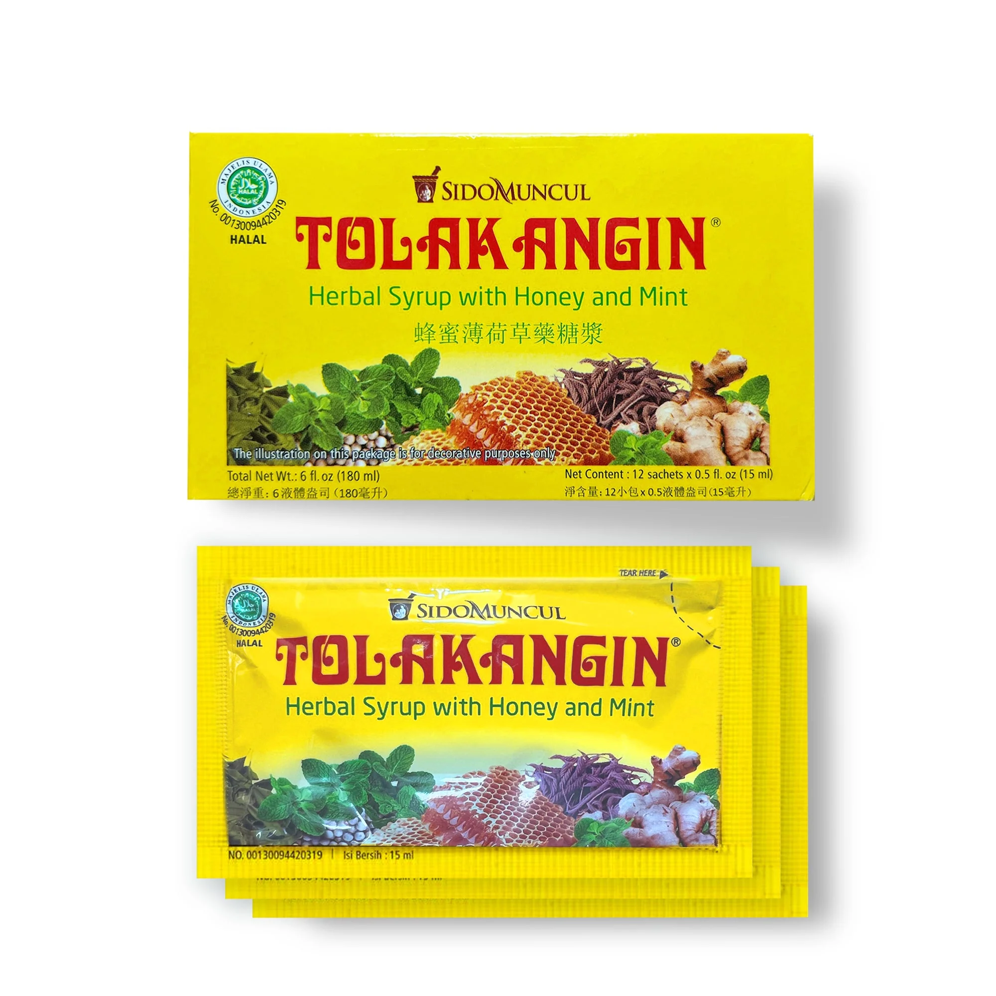 Image of Tolak Angin Herbal Syrup with Honey and Mint