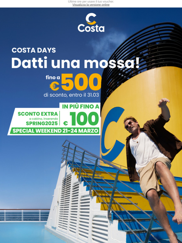 —, vuoi davvero perdere l'extra sconto fino a €100?