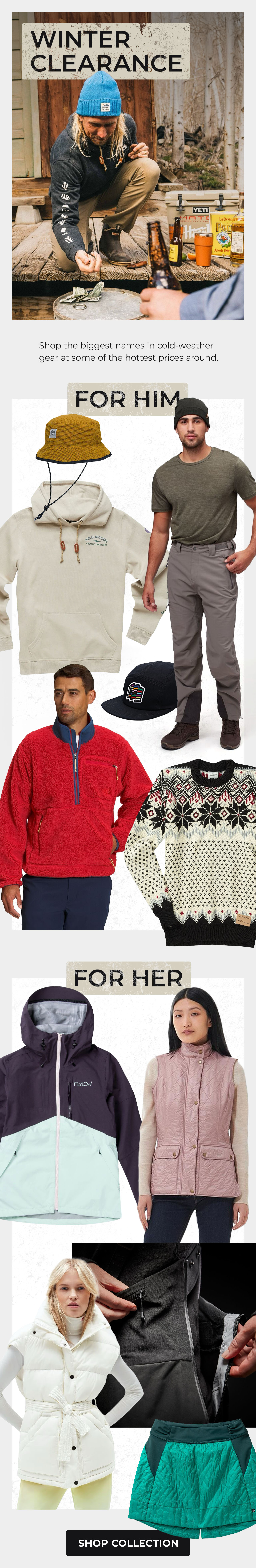 Winter Clearance For Him & Her