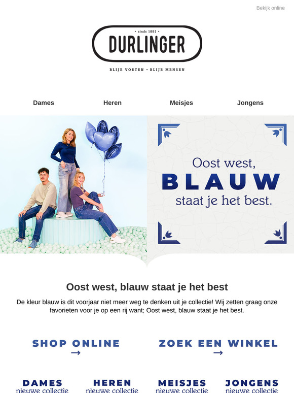 Oost west, blauw staat je het best