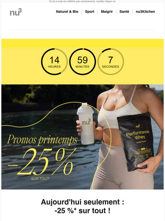 🌸 —, dernière chance pour -25 % !