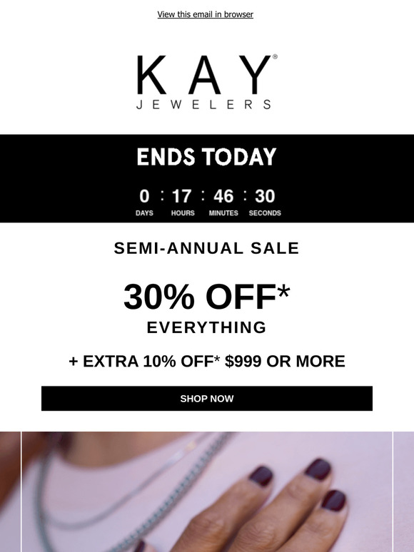ENDS TODAY: 30% OFF* Everything 📣