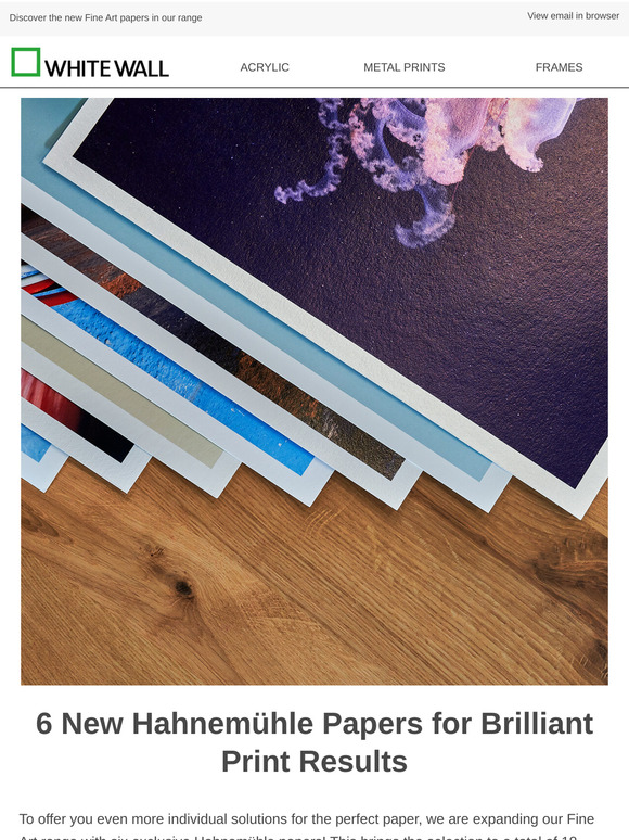 6 new Hahnemühle papers – Explore your new favorites