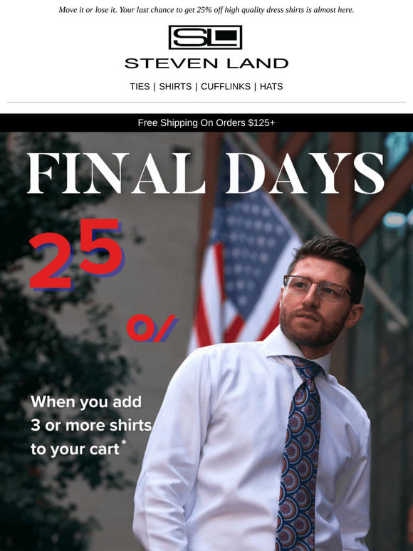 FINAL DAYS: Spring Cleaning Shirt Sale
