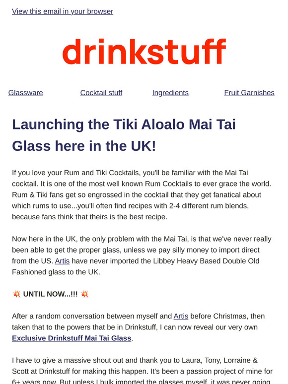 The Cocktail Glass I've been waiting for, for YEARS, is finally here!