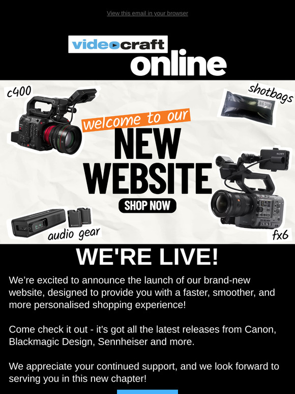 Our New Website is Live! (with the links this time)