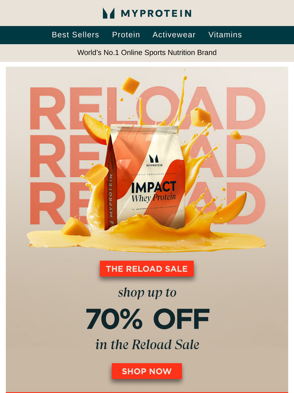 Reload: Up to 70% OFF