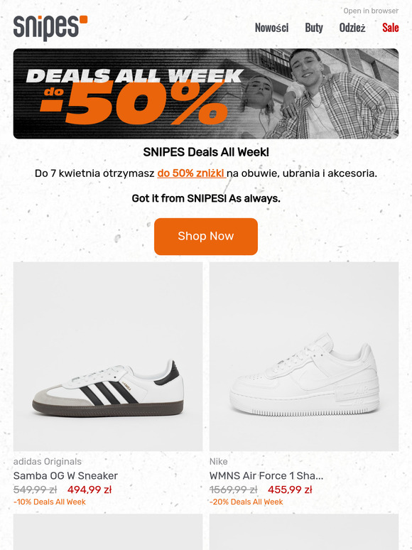 Deals All Week: Do -50% 🧡