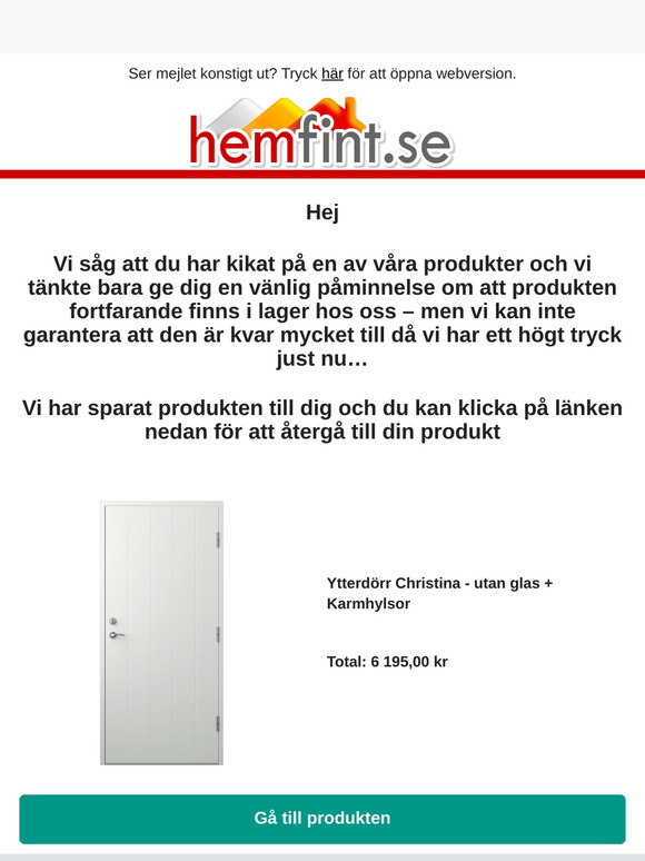 Glömde du bort produkten? 👀