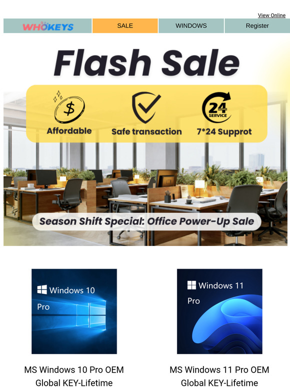 Season Shift Special: Office Power-Up Sale Inside.