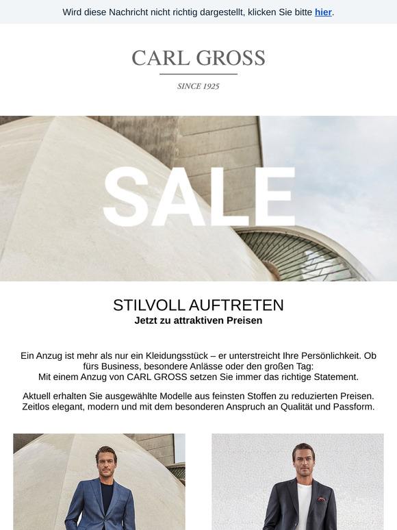 Eleganz trifft Angebot – Hochwertige Anzüge jetzt 20% reduziert