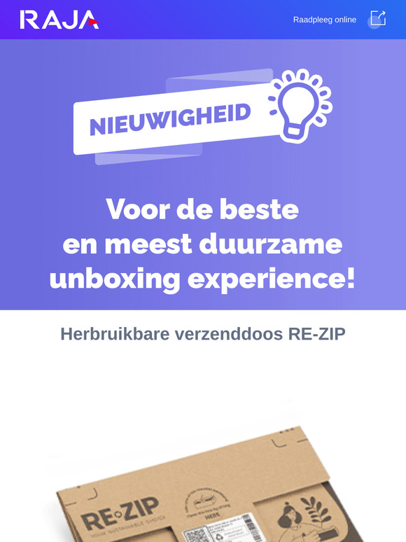 Kies voor een betere klantervaring met de herbruikbare verzenddoos Re-Zip