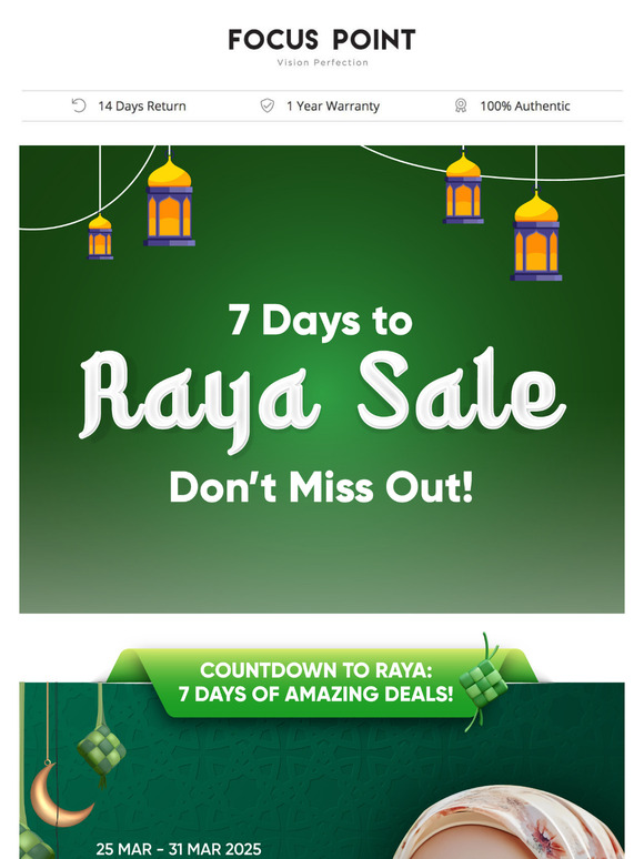 7 Days to Raya Sale - Don’t Miss Out!