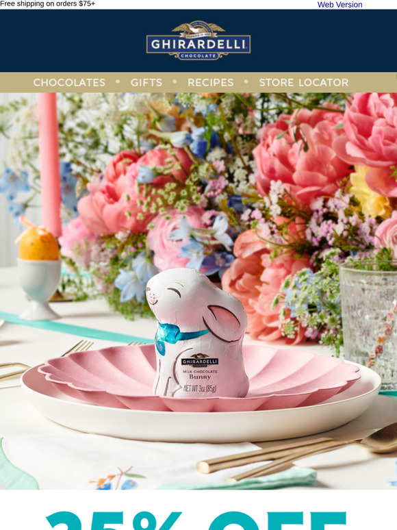🐰🍫🌷 25% Off the Cutest Chocolate Bunny Ever