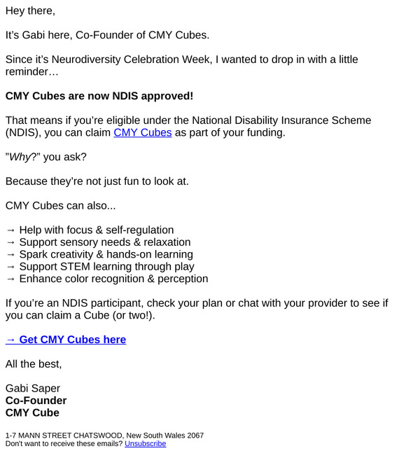 NDIS: Approved