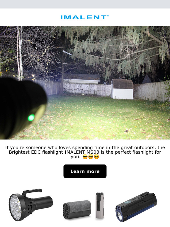 Brightest EDC flashlight IMALENT MS03😎