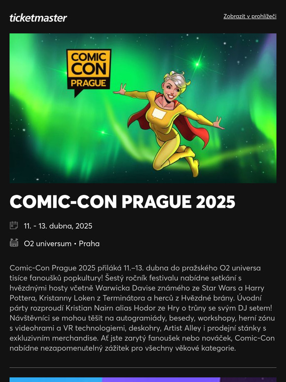 Šestý ročník festivalu Comic-Con Prague