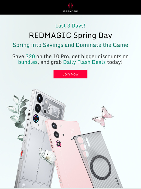 ⏳Last Chance! REDMAGIC Spring Sale Ends in 3 Days – Shop Now!
