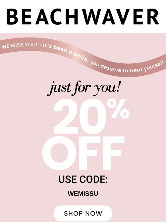 20% off just for you! 💕