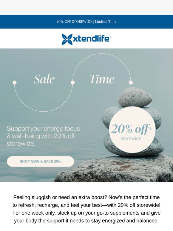 20% Off Storewide – Your Health, Your Savings!