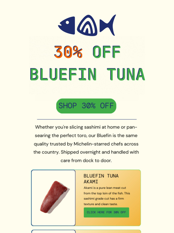 Limited Time: Tuna Sale at 30% Off!
