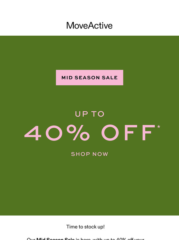 OUR MID-SEASON SALE IS HERE 💫