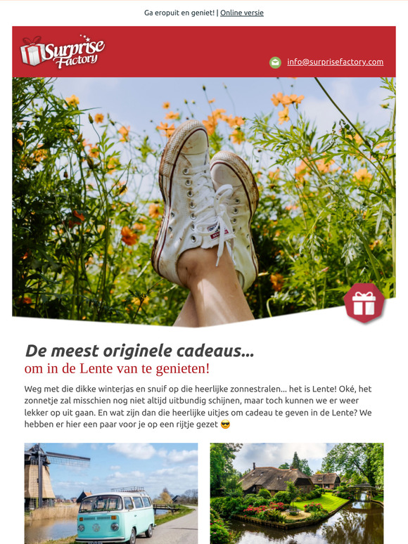 Unieke beleveniscadeaus voor de Lente 🌷