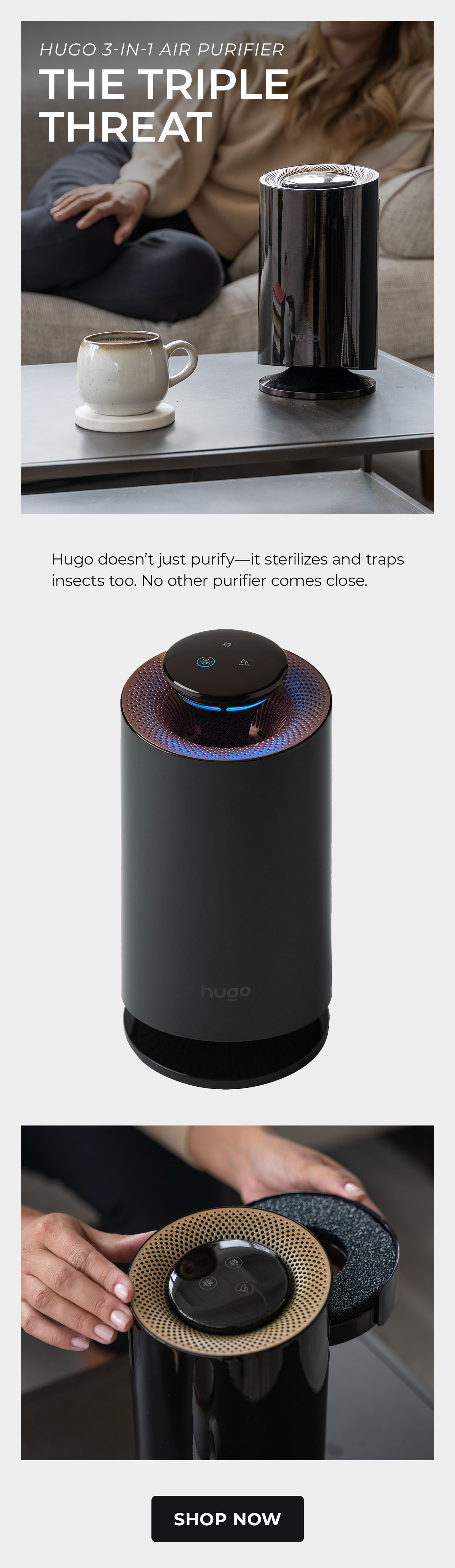 Hugo 3-in-1 Air Purifier