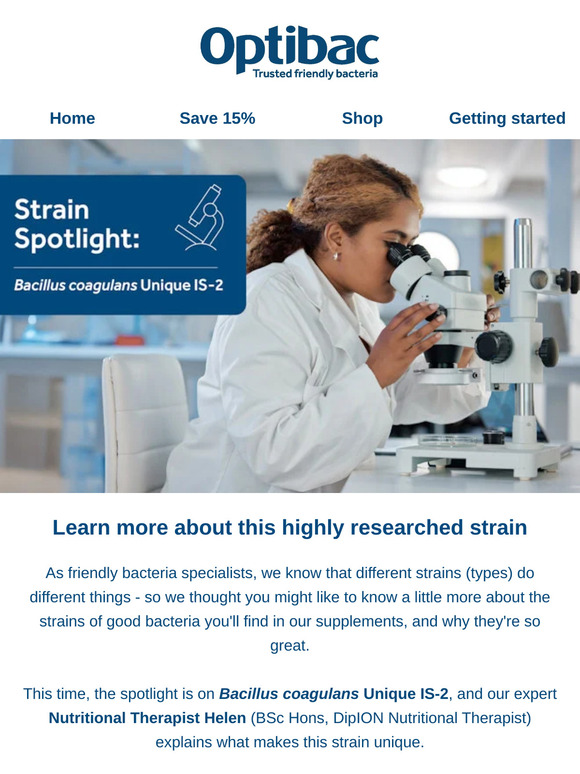 Strain spotlight: B. coagulans Unique IS-2 🔬