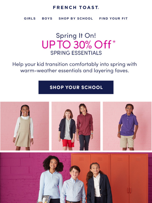 Bring in spring! Up to 30% off spring essentials