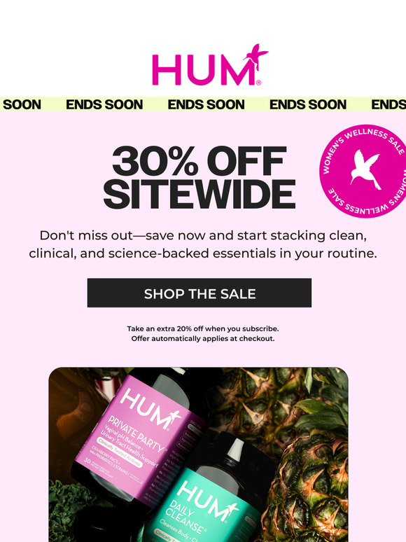 HAPPENING NOW: 30% off sitewide 🛒