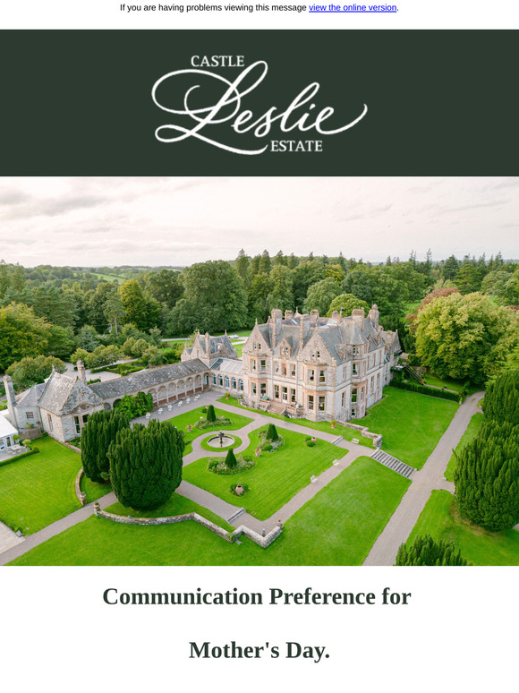 Your communication preference for Mother's Day.