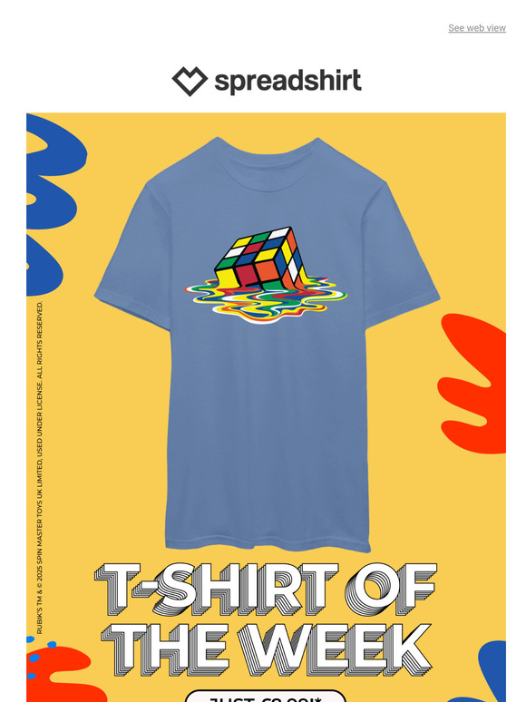 £8.99 for the Rubik's Cube T-Shirt of the Week