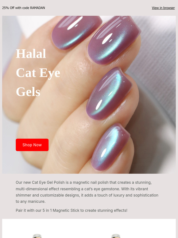 Cat Eye Gels for the Epic Eid Gift 😻💅❤️