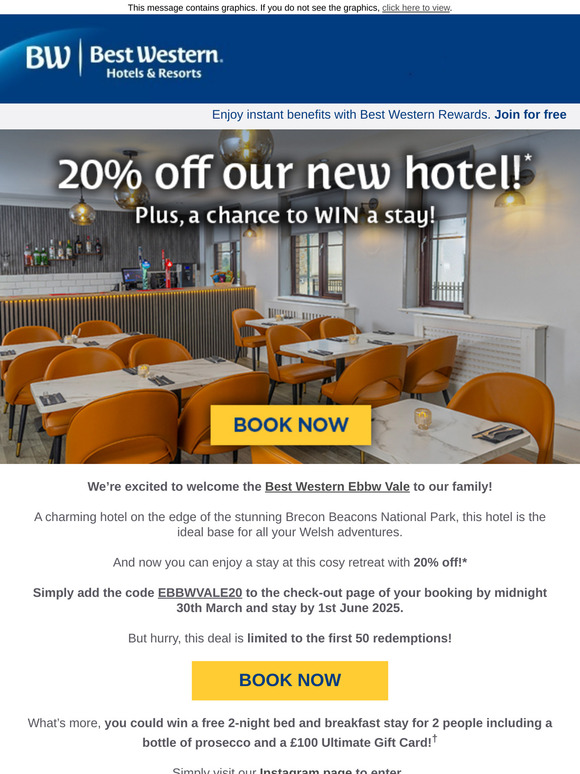Get 20% off our new hotel!  🎉