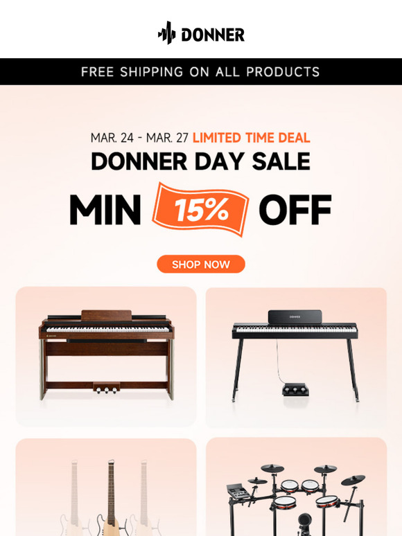 Act fast for the best Donner day deals