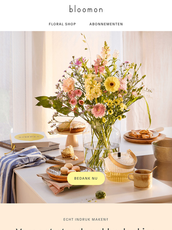 Bloemen? Als alleen dankjewel niet genoeg is