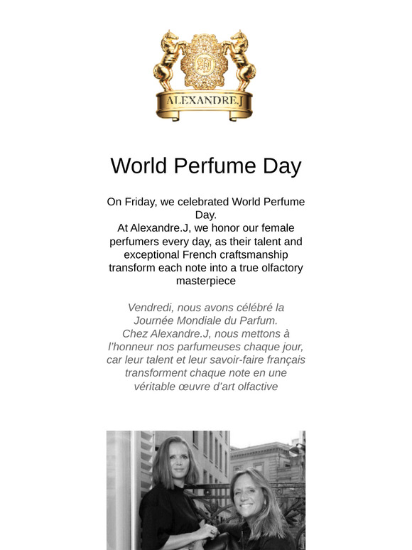 It was the World Perfume Day
